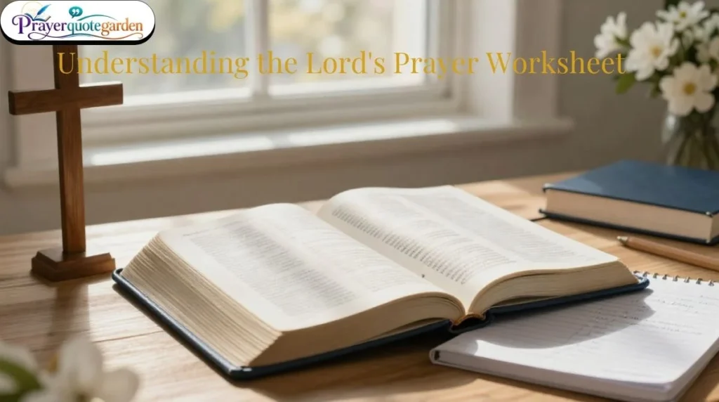 Understanding the Lord's Prayer Worksheet