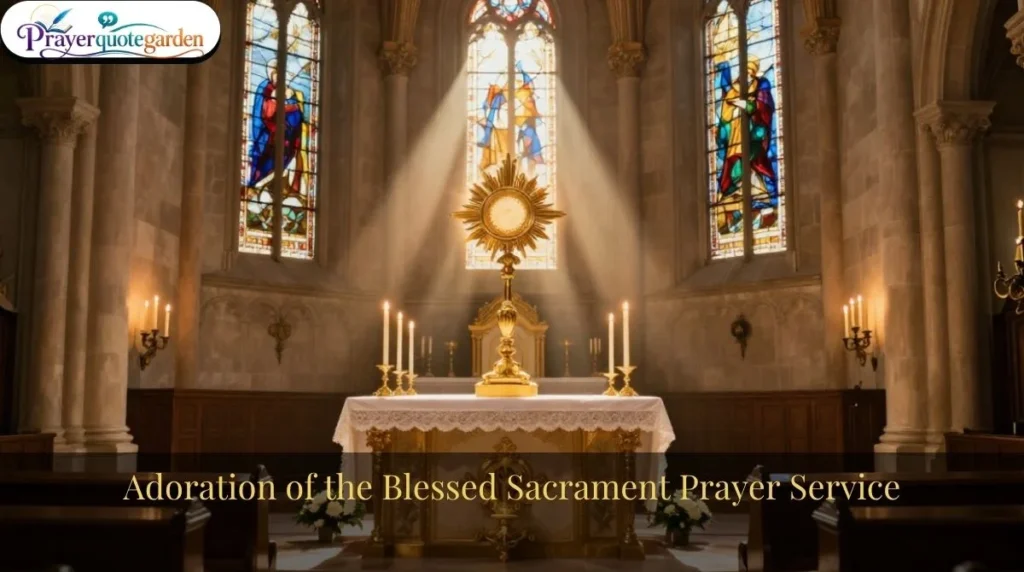 Adoration of the Blessed Sacrament Prayer Service