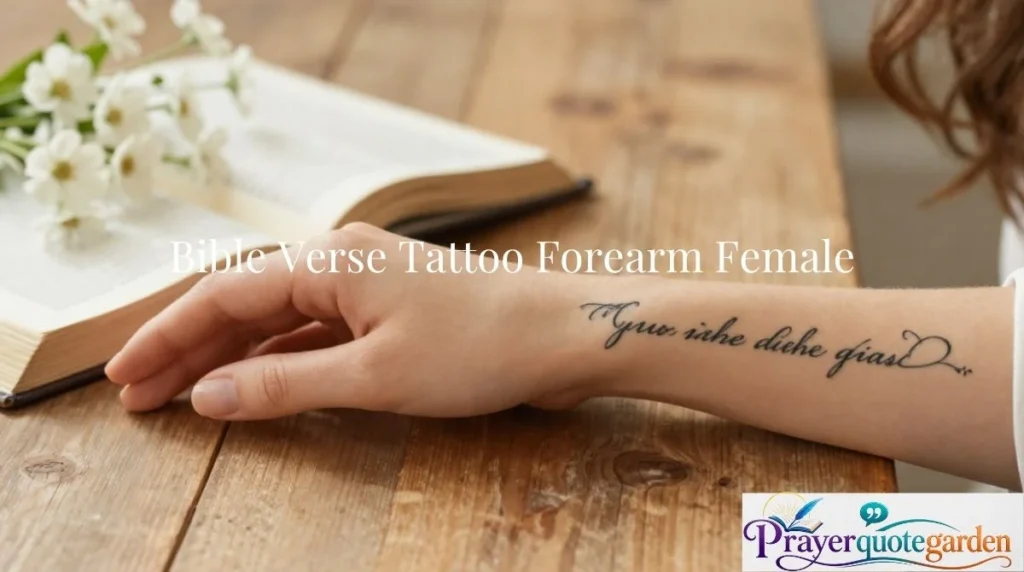 Bible Verse Tattoo Forearm Female