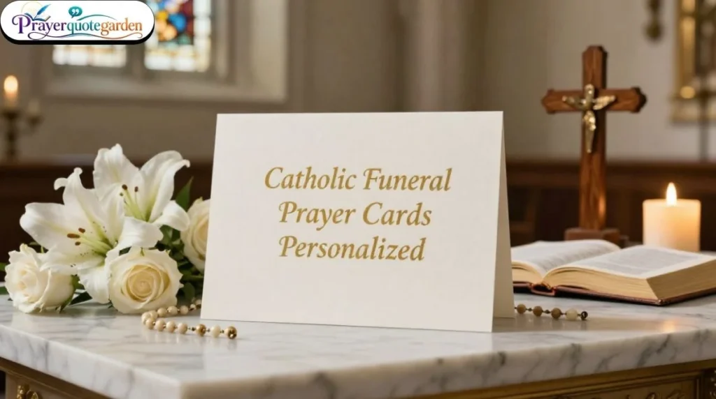 Catholic Funeral Prayer Cards Personalized