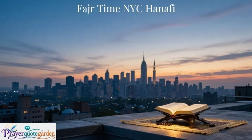Fajr Time NYC Hanafi