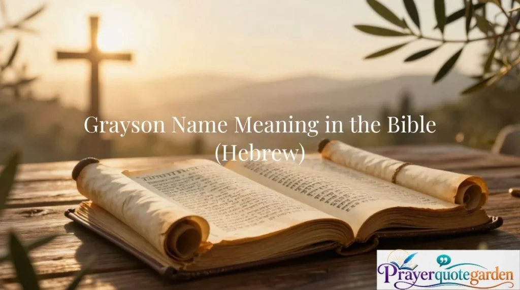 Grayson Name Meaning in the Bible (Hebrew)