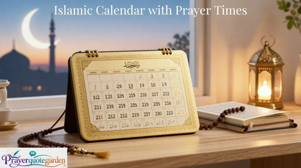 Islamic Calendar with Prayer Times