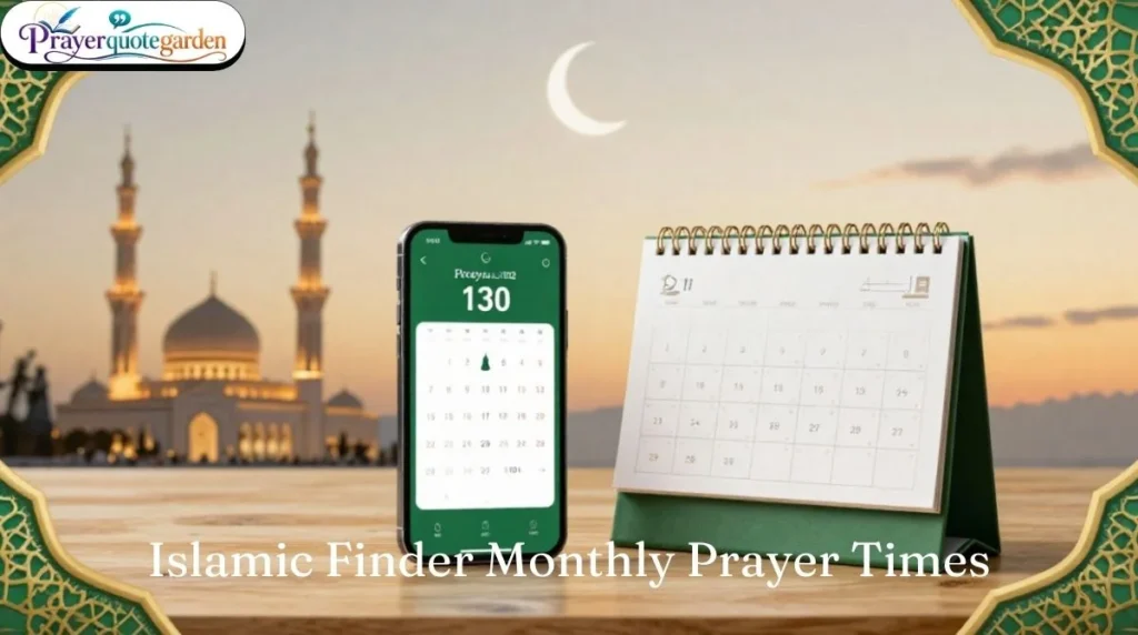 Islamic Finder Monthly Prayer Times