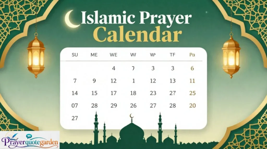 Islamic Prayer Calendar