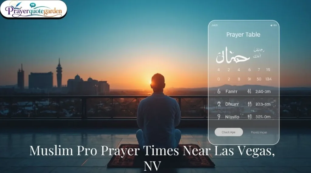 Muslim Pro Prayer Times Near Las Vegas, NV