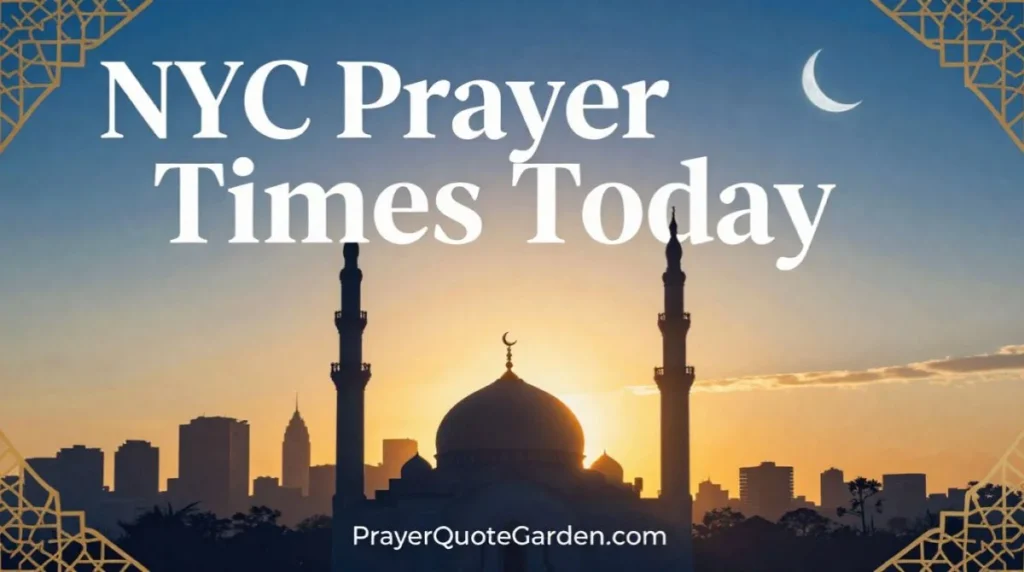 NYC Prayer Times Today