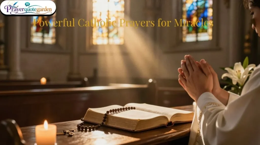 Powerful Catholic Prayers for Miracles