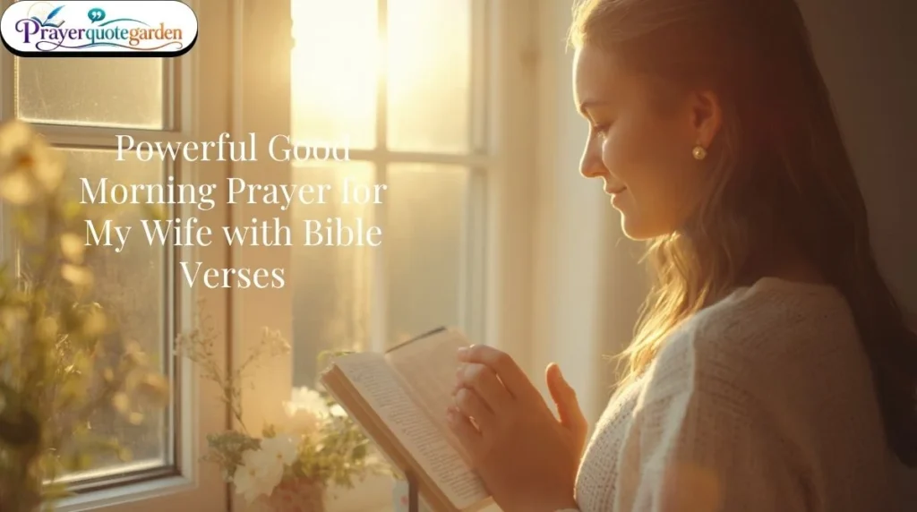 Powerful Good Morning Prayer for My Wife with Bible Verses
