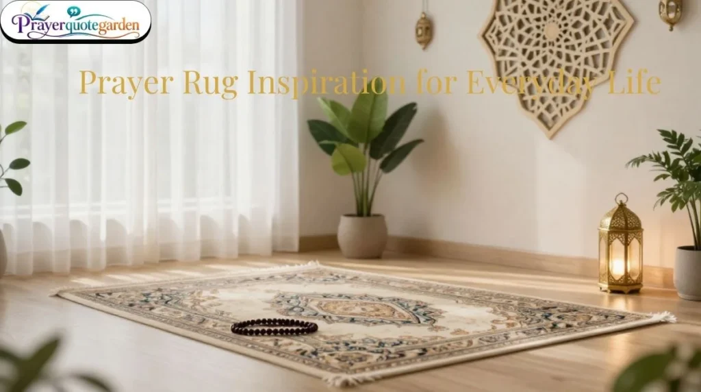 Prayer Rug Inspiration for Everyday Life