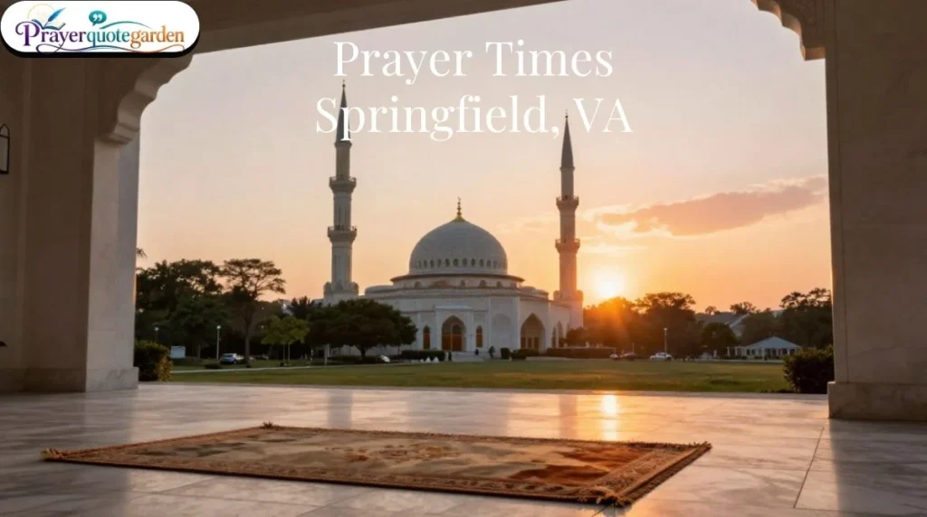 Prayer Times Springfield, VA