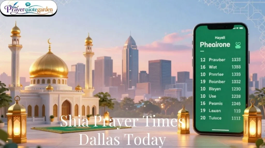Shia Prayer Times Dallas Today