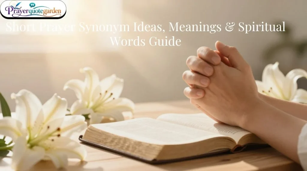 Short Prayer Synonym Ideas, Meanings & Spiritual Words Guide