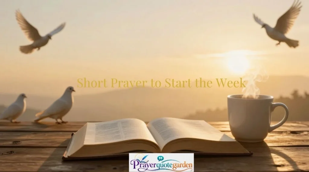 Short Prayer to Start the Week