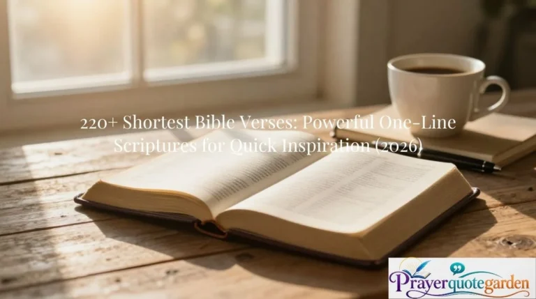 Shortest Bible Verses for Quick Inspiration