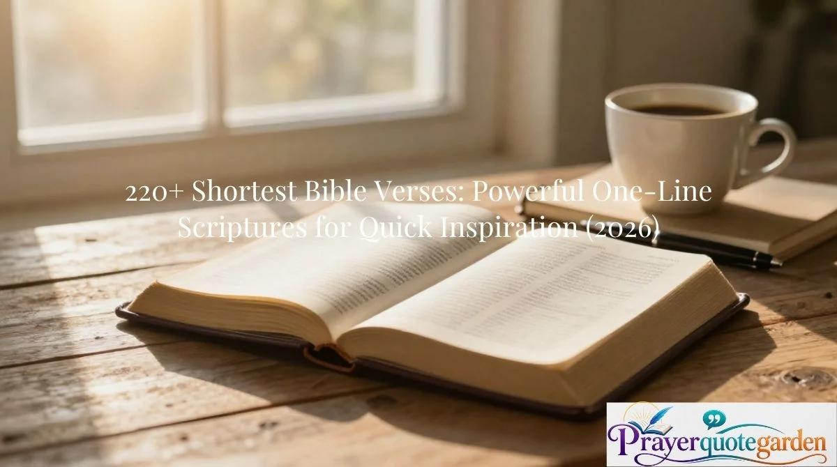 Shortest Bible Verses for Quick Inspiration