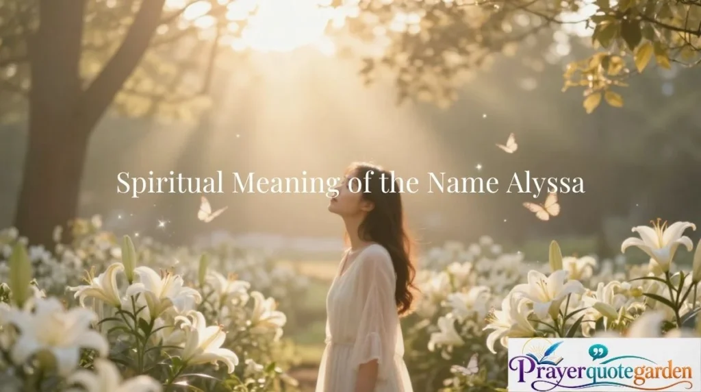 Spiritual Meaning of the Name Alyssa