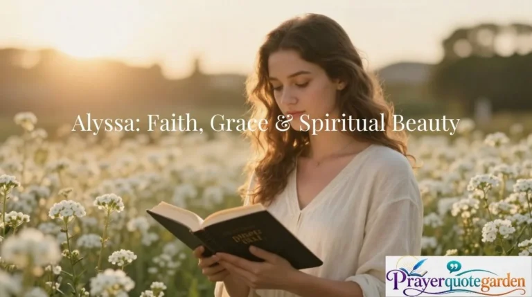 The Amazing Biblical Meaning of the Name ALYSSA