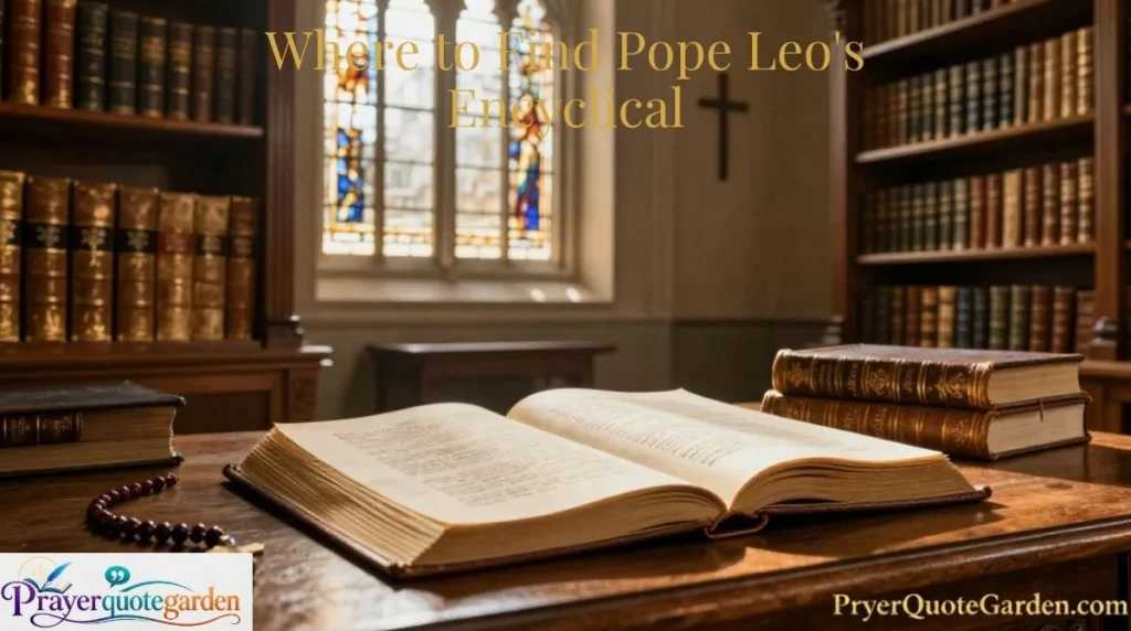 Where to Find Pope Leo's Encyclical
