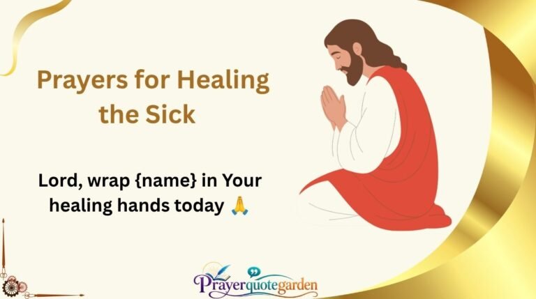 Prayers for Healing the Sick