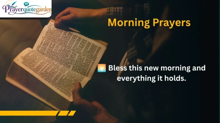 Morning Prayers