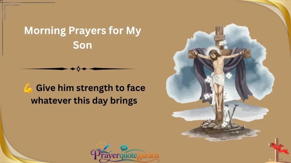 Morning Prayers for My Son
