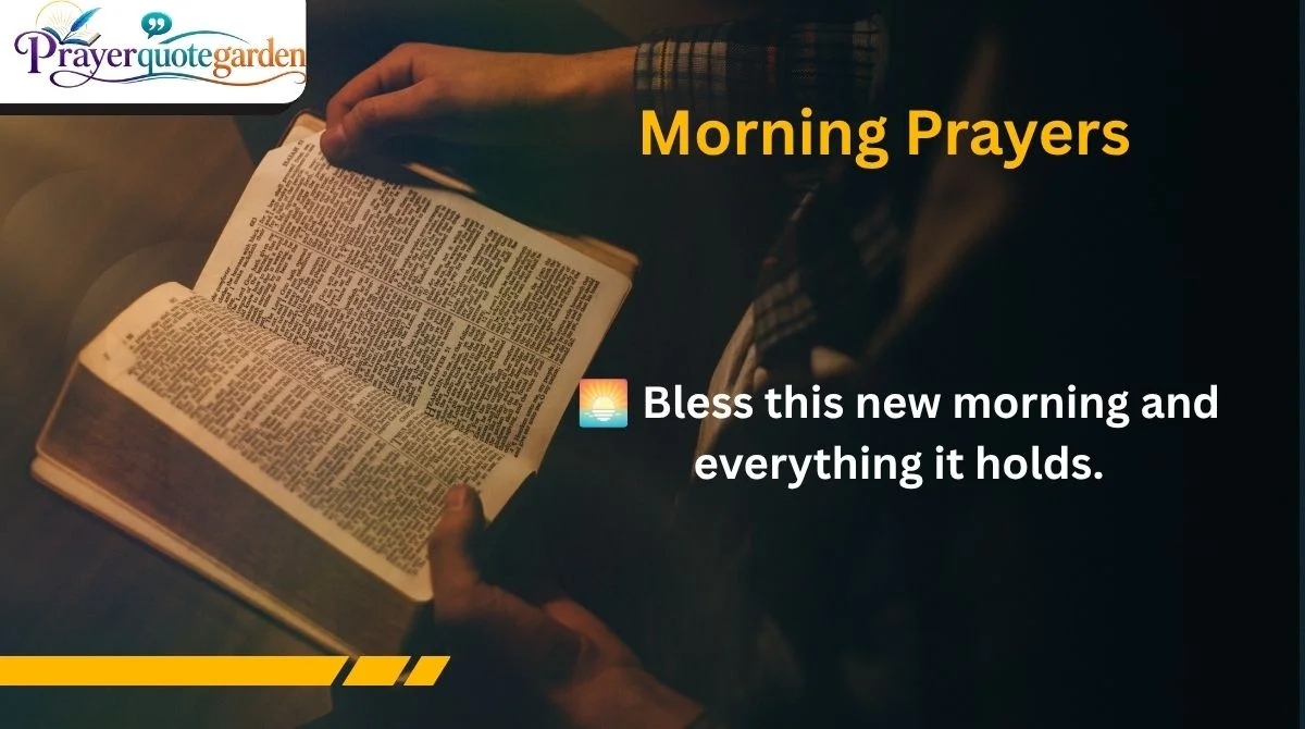 Morning Prayers