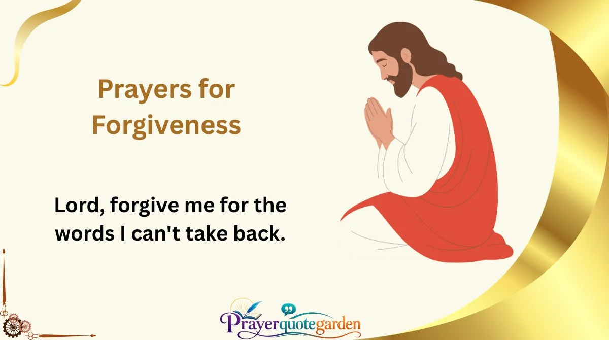 Prayers for Forgiveness