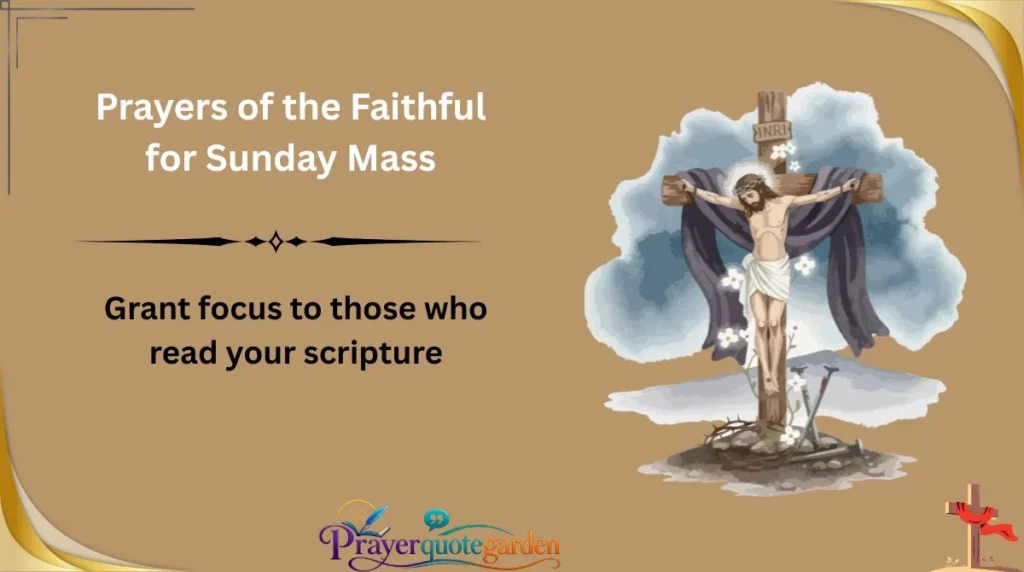 Prayers of the Faithful for Sunday Mass
